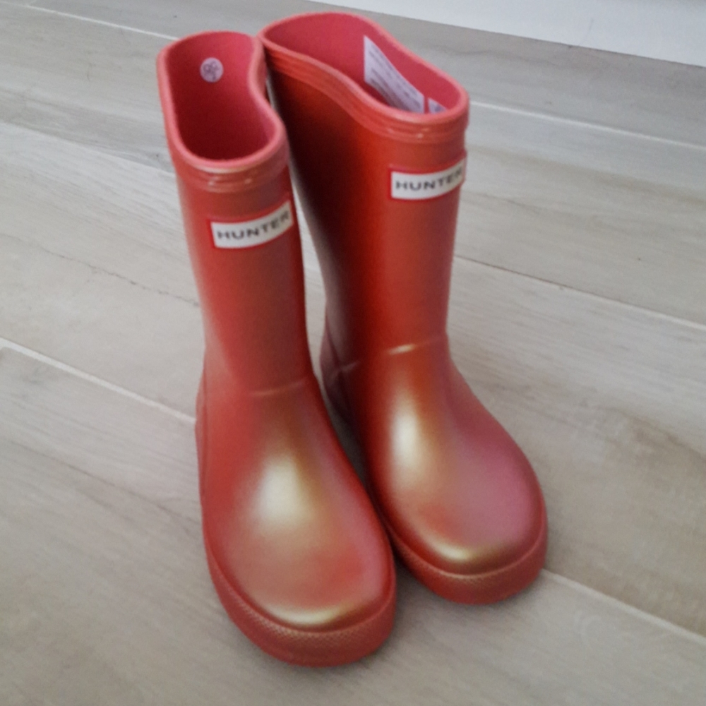 Hunter Nebula Rhythmic Pink Boots sz 10